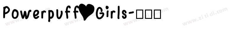 Powerpuff Girls字体转换